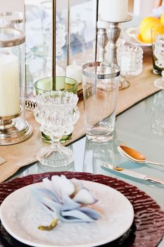 Detail  image of Elegant dining table setting