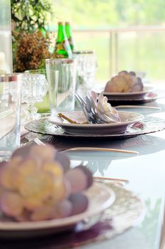 Detail  image of Elegant dining table setting