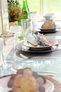 Detail  image of Elegant dining table setting