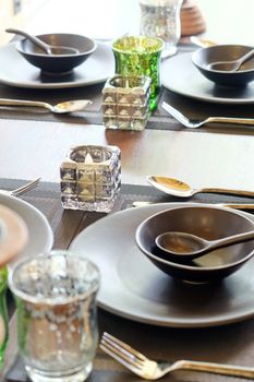 Detail  image of Elegant dining table setting