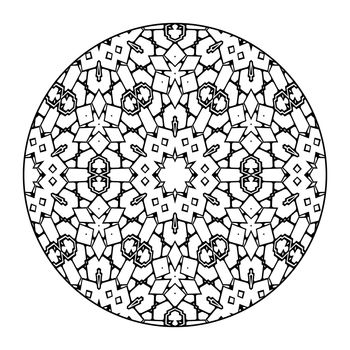 An image of a nice Mandala black and white