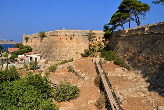 Rethymno city Greece Fortezza fortress landmark architecture