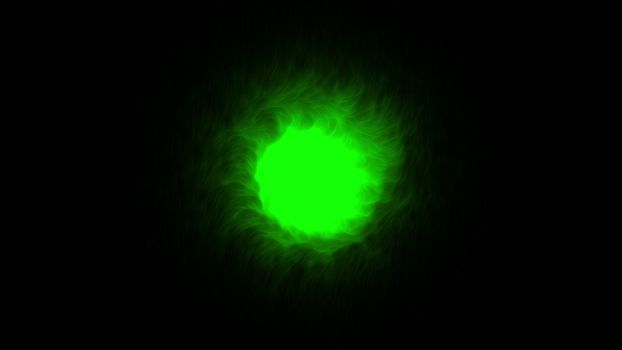 Magical Orb on a Black Background. 3d rendering