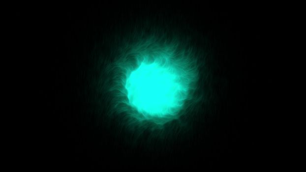 Magical Orb on a Black Background. 3d rendering