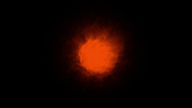 Magical Orb on a Black Background. 3d rendering