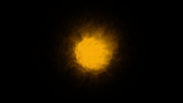 Magical Orb on a Black Background. 3d rendering