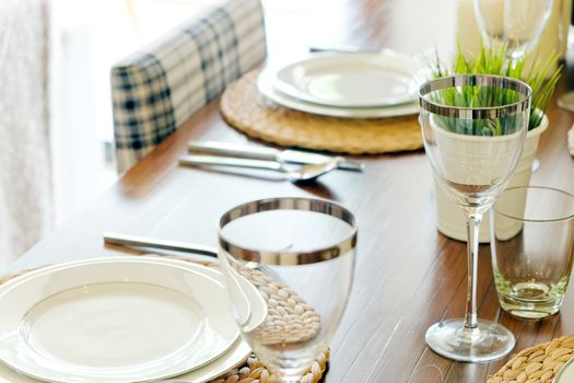 Detail image of Elegant dining table setting