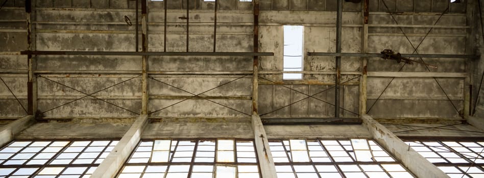 ruins of a very heavily polluted industrial factory, industrial series