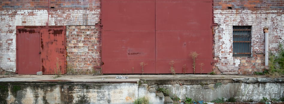 ruins of a very heavily polluted industrial factory, industrial series