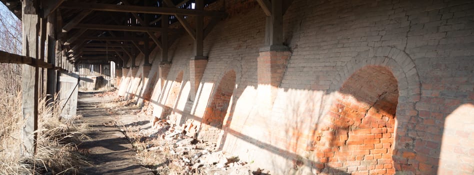 ruins of a very heavily polluted industrial factory, industrial series