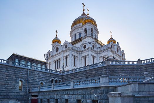 Christ the redeemer cathedral in the center of Moscow