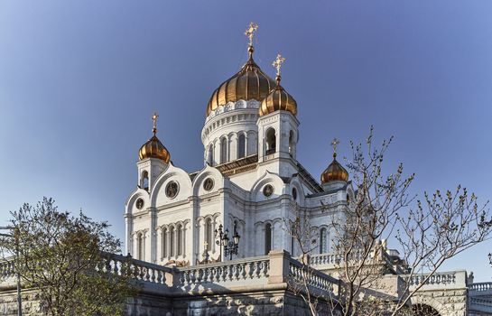 Christ the redeemer cathedral in the center of Moscow