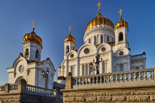 Christ the redeemer cathedral in the center of Moscow