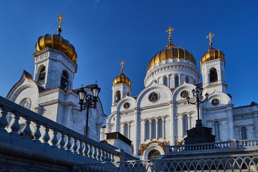 Christ the redeemer cathedral in the center of Moscow