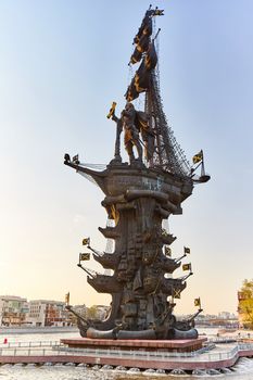 Moscow river monument, Peter the first