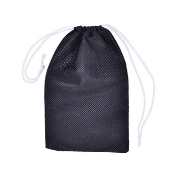 Black Bags White Rope Fabric Isolated
