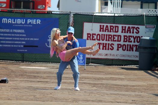 Frenchy Morgan, Jesse Willesee the "Celebrity Big Brother" Star and ex-lebian girlfriend of Gabi Grecko is spotted getting romantic with Australian Musician Jesse Willesee at the Malibu Pier, Malibu, CA 05-15-17