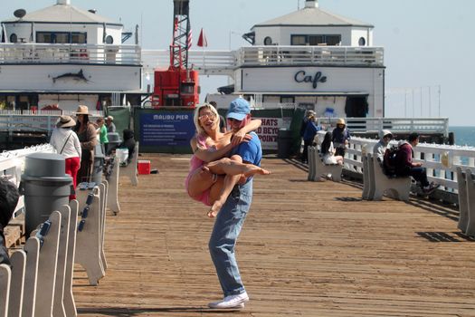 Frenchy Morgan, Jesse Willesee the "Celebrity Big Brother" Star and ex-lebian girlfriend of Gabi Grecko is spotted getting romantic with Australian Musician Jesse Willesee at the Malibu Pier, Malibu, CA 05-15-17