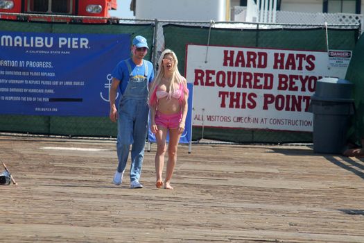 Frenchy Morgan, Jesse Willesee the "Celebrity Big Brother" Star and ex-lebian girlfriend of Gabi Grecko is spotted getting romantic with Australian Musician Jesse Willesee at the Malibu Pier, Malibu, CA 05-15-17