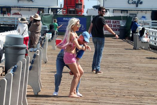 Frenchy Morgan, Jesse Willesee the "Celebrity Big Brother" Star and ex-lebian girlfriend of Gabi Grecko is spotted getting romantic with Australian Musician Jesse Willesee at the Malibu Pier, Malibu, CA 05-15-17