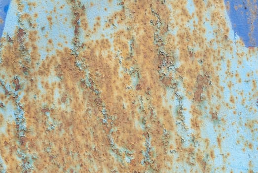 chipped paint, grunge metal surface, which has long been under the influence of different climatic conditions