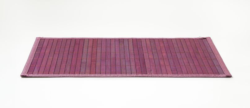 Stylish violet bamboo placemat - fully open