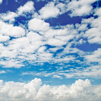 white clouds on a blue sky background