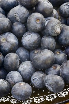 Closeup of blueberry, ingredient for the preparation of pastries and juices