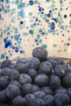 Closeup of blueberry, ingredient for the preparation of pastries and juices