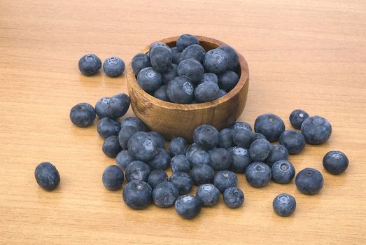 Closeup of blueberry, ingredient for the preparation of pastries and juices