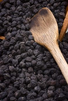 Black chickpea Murgia (cece nero), also known by the name of "cece del solco dritto" from the Puglia (Italy).