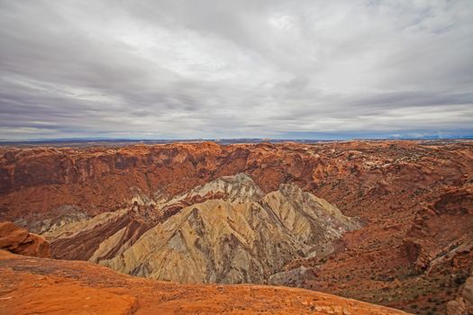 Upheaval Dome in Canyonlands National Park.
