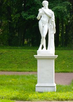 statue on postomente in the open air