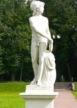 statue on postomente in the open air