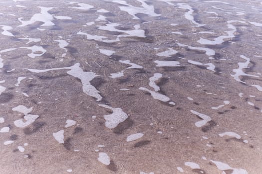 Very clear sea water, you can see the sand