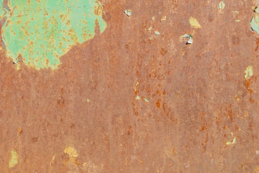 chipped paint, grunge metal surface, which has long been under the influence of different climatic conditions