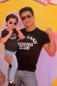 Dominic Lopez, Mario Lopez
at the "Captain Underpants" Los Angeles Premiere, Village Theater, Westwood, CA 05-21-17