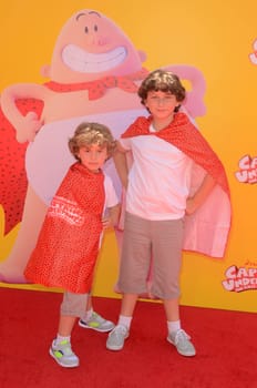 Ocean Maturo, August Maturo
at the "Captain Underpants" Los Angeles Premiere, Village Theater, Westwood, CA 05-21-17