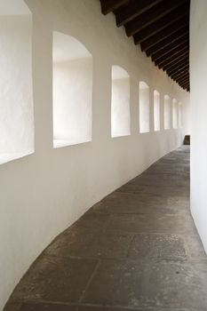 Sentry Corridor at the Castle of Vianden in Luxembourg