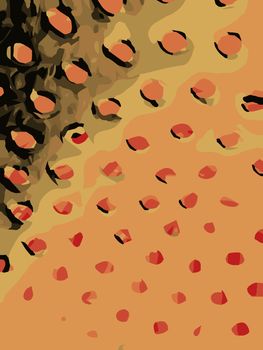 Abstract background full of round circle shapes for design and print.