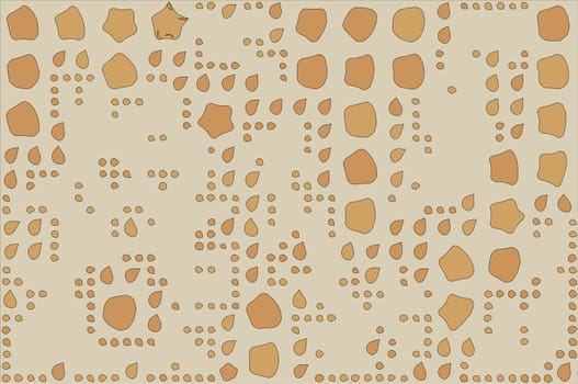 Abstract background full of stars and round shapes confetti.