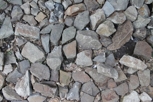 Stone background texture. Big and small rocks