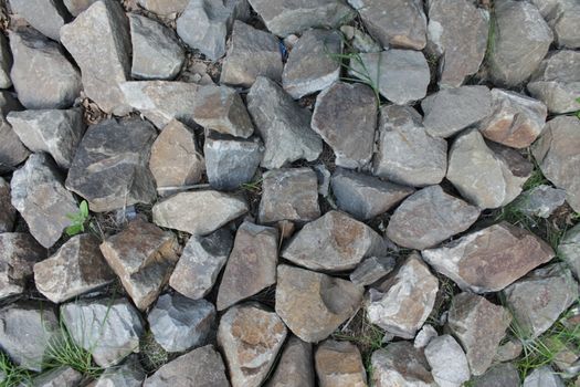 Stone background texture. Big and small rocks