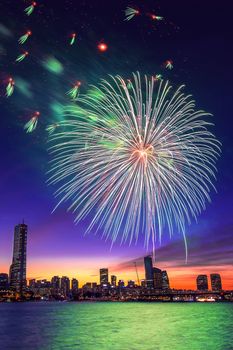 Seoul International Fireworks Festival in Korea.