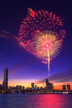 Seoul International Fireworks Festival in Korea.