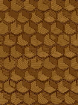 abstract background hexagonal technology illustration for print.