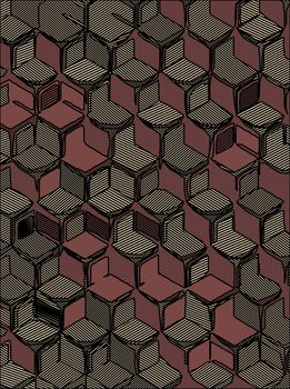 abstract background hexagonal technology illustration for print.