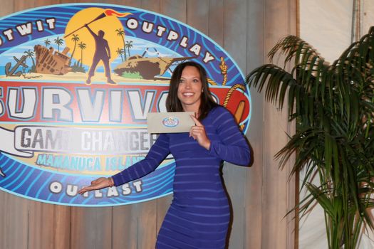 Sarah Lacina, Winner
at the "Survivor: Game Changers - Mamanuca Islands" Finale, CBS Studio Center, Studio City, CA 05-24-17