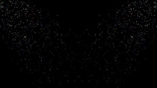 Animation of colorful falling confetti (alpha channel included)