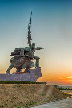 "Soldier and Sailor" Memorial to Heroic Defenders of Sevastopol, iconic landmark in Crimea